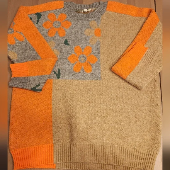 Jodifl Colorful Floral Patchwork Sweater - Picture 2 of 7